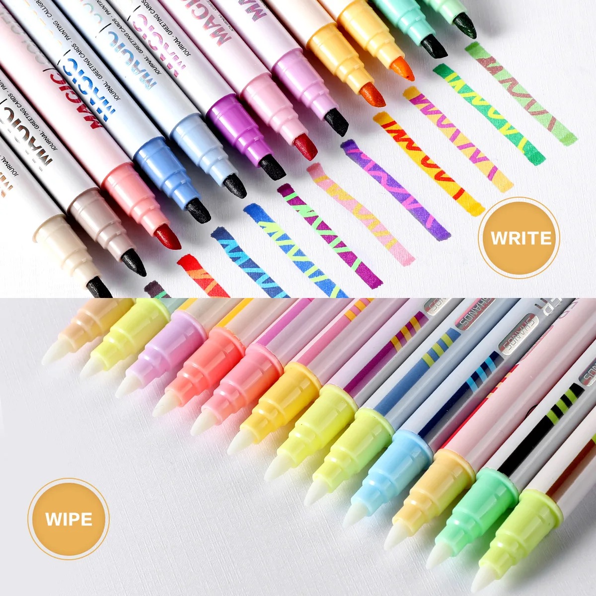 Pastel Highlighter Set Double Ended - 12 adet çift uçlu sihirli renk