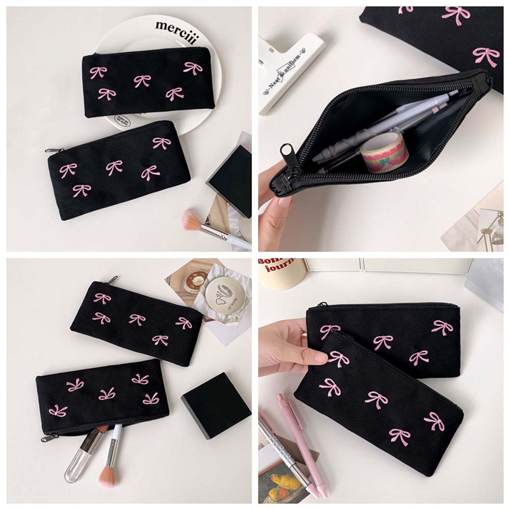 Aesthetic Large Pencil Case Pouch - Fiyonklu Kırtasiye Çantası Büyük Kapasiteli Estetik