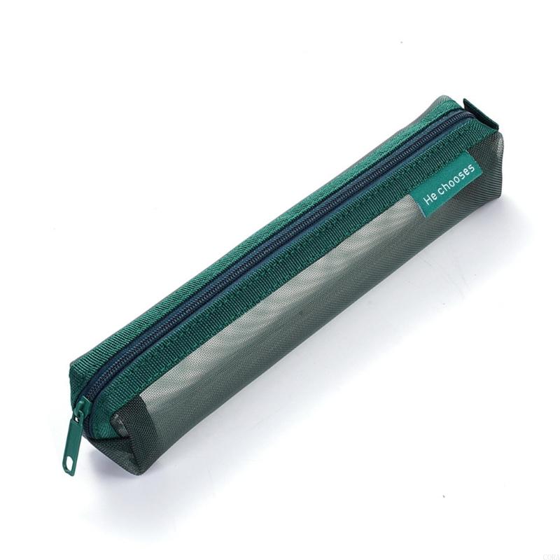 Clear Mesh Pencil Pouch For Exam - CORA Şeffaf Örgü Kalem Kutusu Kalem