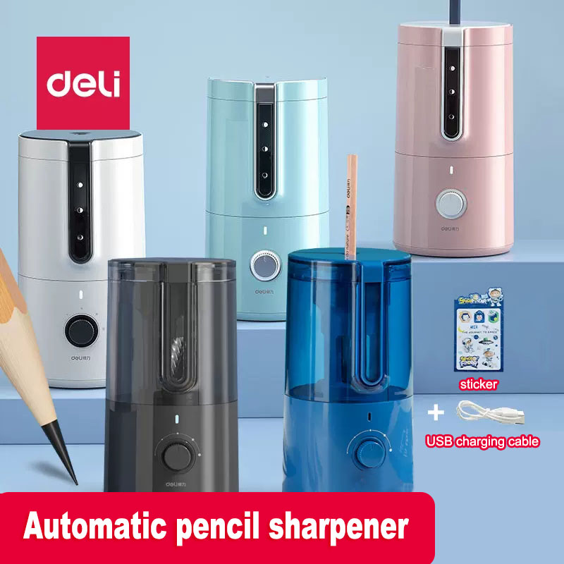 Electric Pencil Sharpener Usb - Deli otomatik elektrikli kalemtıraş çocuklar için