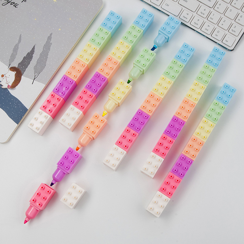 Pastel Highlighter Set Double Ended - 6 adet Pastel Renk Vücut Yapı