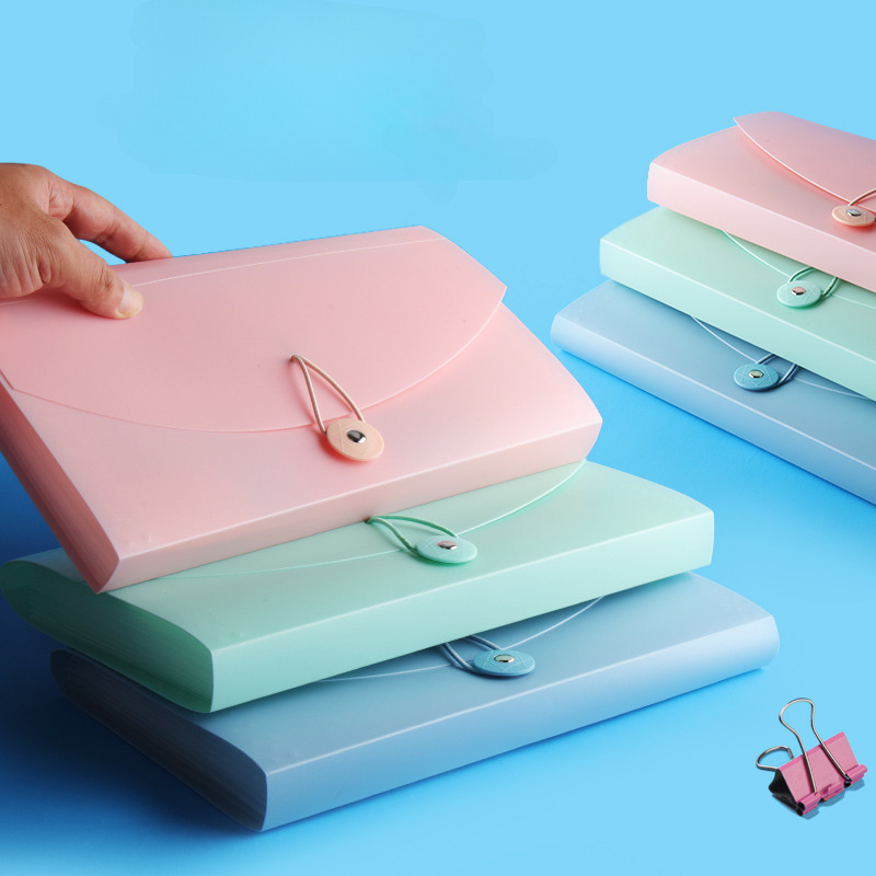 Expandable Accordion File Folder 13 Pockets - 13 Cepli Genişletilebilir Dosya Klasörü, İpli