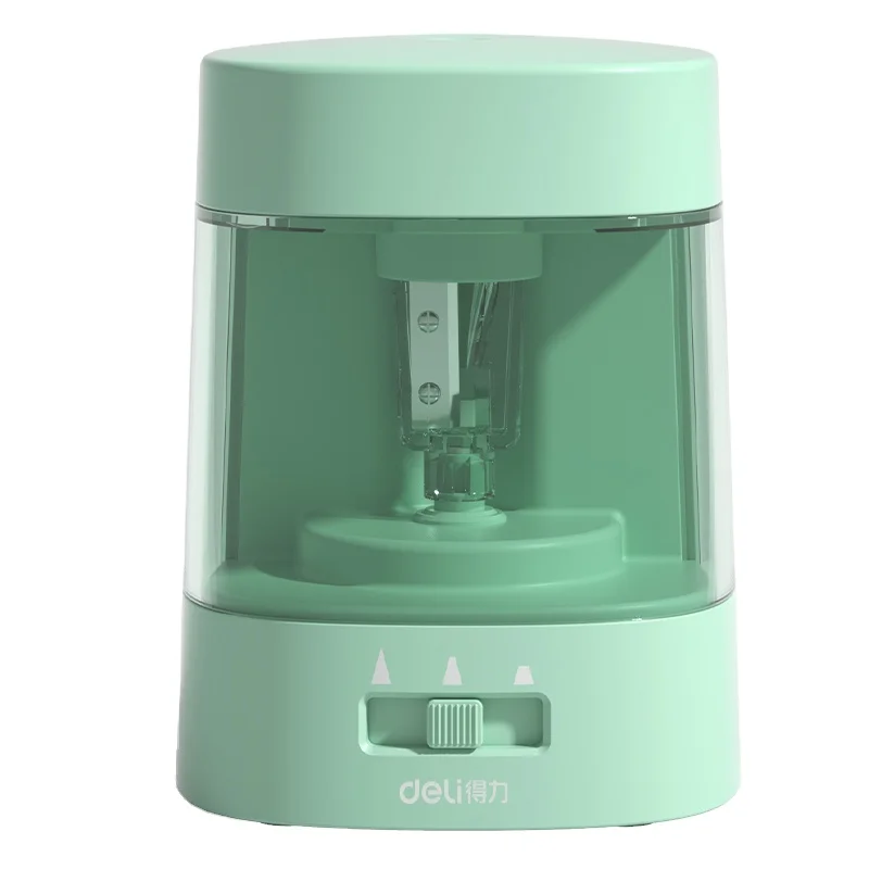 Electric Pencil Sharpener Usb - Deli VA3 Yeşil USB pil çift