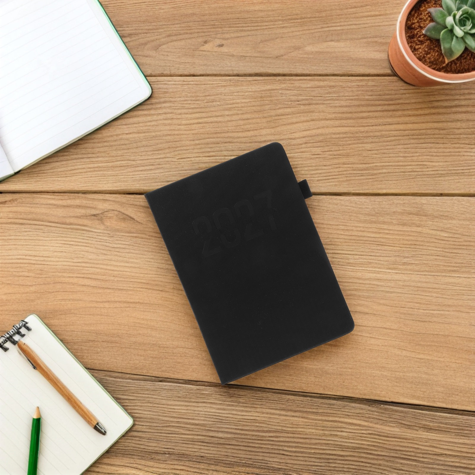 Spiral Bound Grid Notebook A5 - 120 Sayfa A5 Haftalık Planlayıcı Defter,