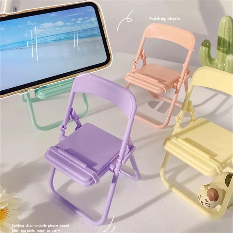 Desk Accessories - Sevimli Sandalye Telefon Tutucu Standı Yaratıcı