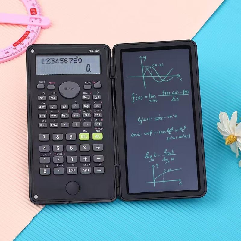 Scientific Calculator For Secondary School - Katlanabilir LCD Yazı Tableti ve Çoklu
