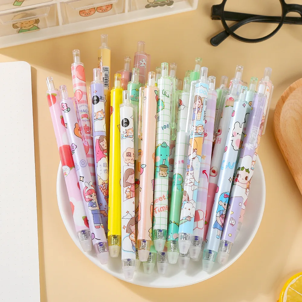20 adet/grup Sevimli Kawaii Si - Retractable Eraser Pen Click incelemesi ve fiyatı