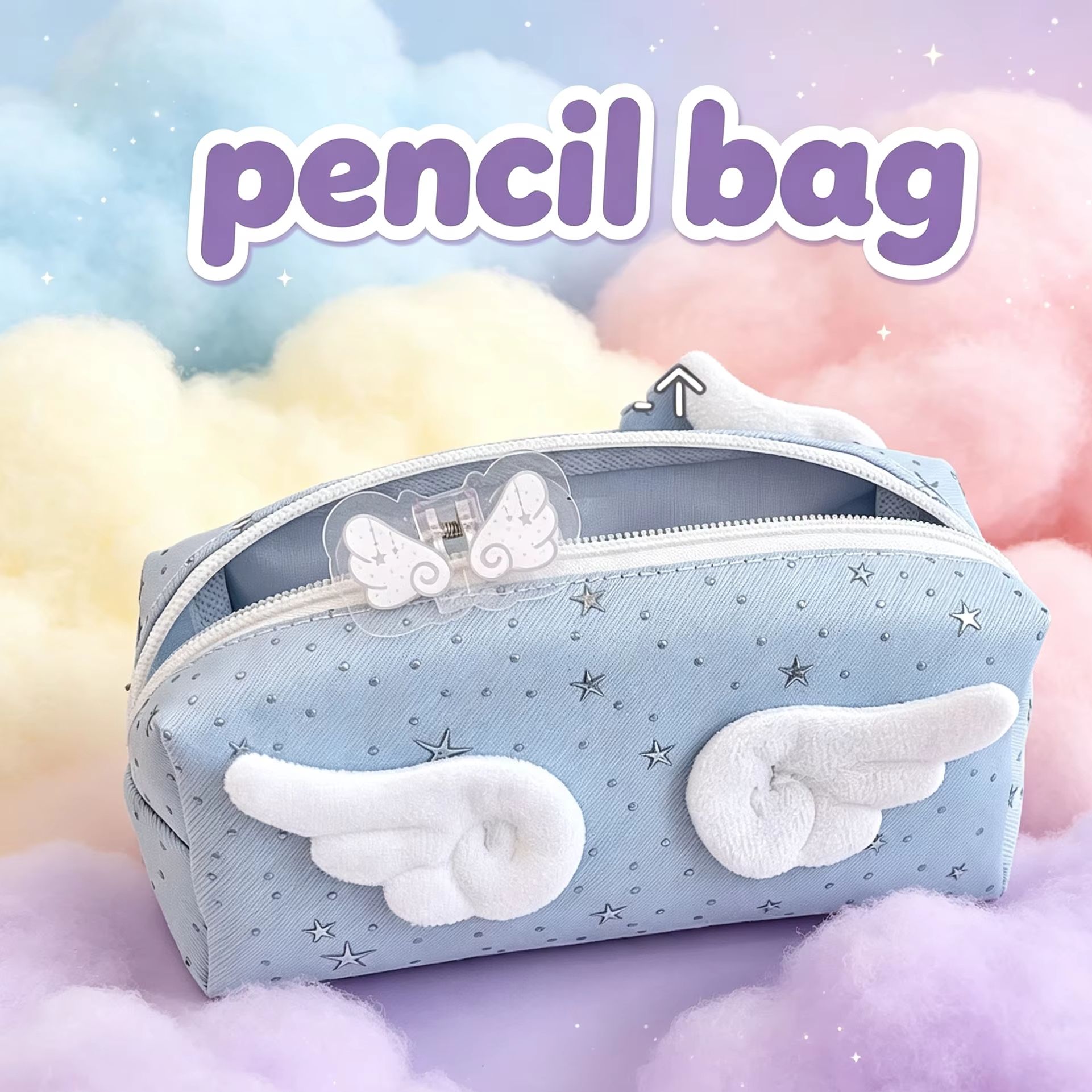 Melek Kanatları Kalem Kutusu S - Aesthetic Large Pencil Case Pouch incelemesi ve fiyatı
