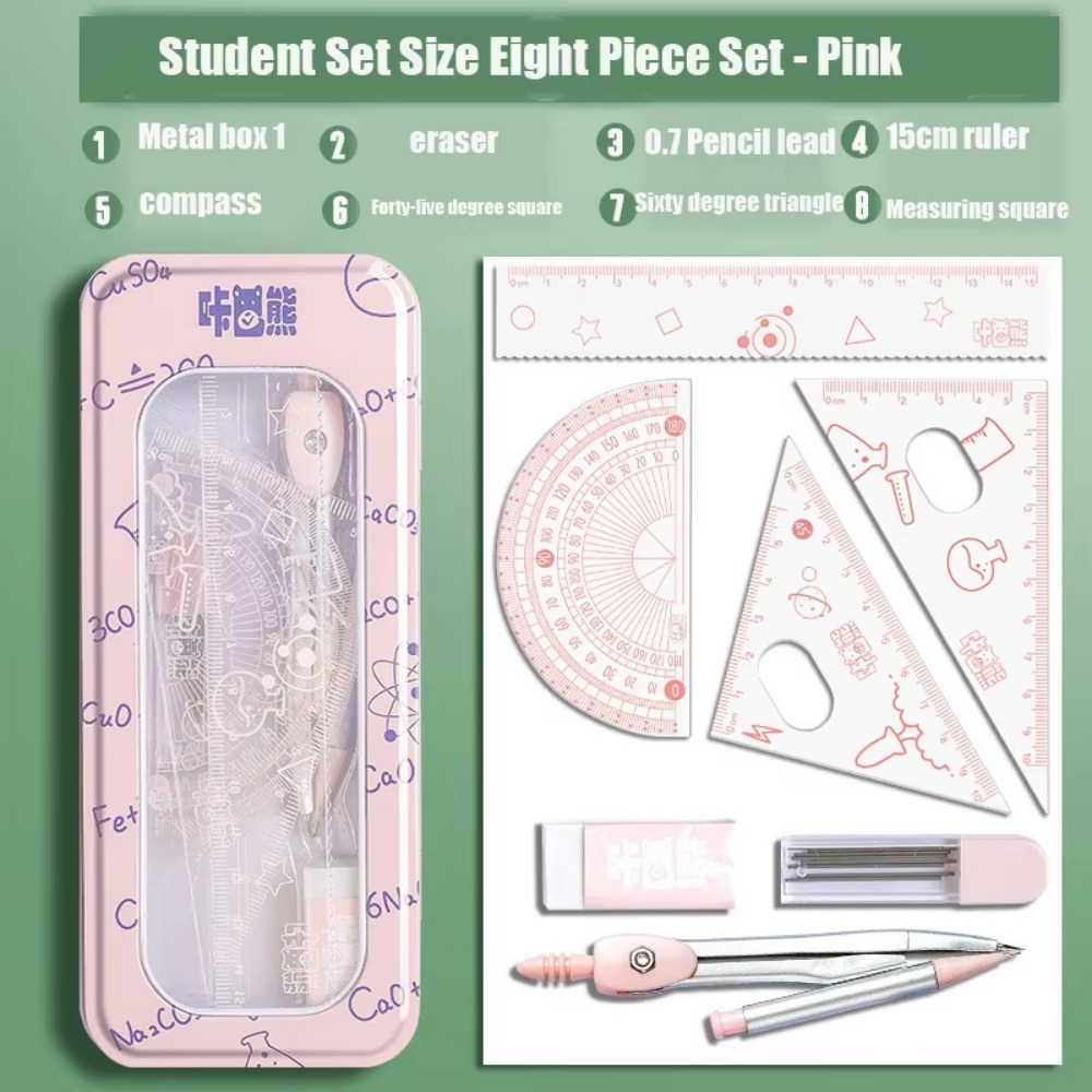 8 Parça/Set Çok Fonksiyonlu Ma - Math Geometry Set With Compass incelemesi ve fiyatı