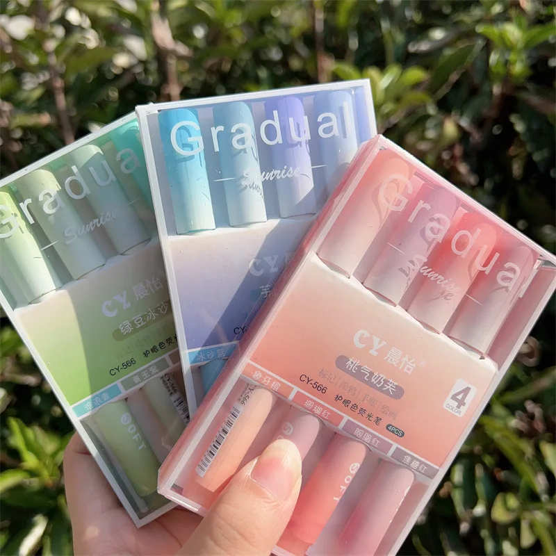 2025 4'lü Paket Kademeli Fosfo - Pastel Highlighter Set Double Ended incelemesi ve fiyatı