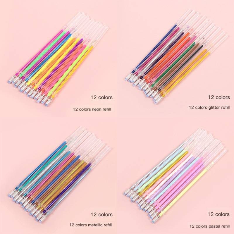 Jel Kalem Yedekler Seti 12/100 - Pastel Highlighter Set Double Ended incelemesi ve fiyatı
