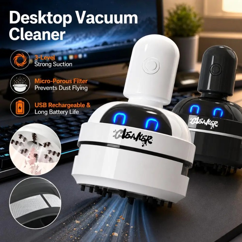 Masaüstü Temizleyici Elektrikl - Mini Desktop Vacuum Cleaner For Eraser Dust incelemesi ve fiyatı