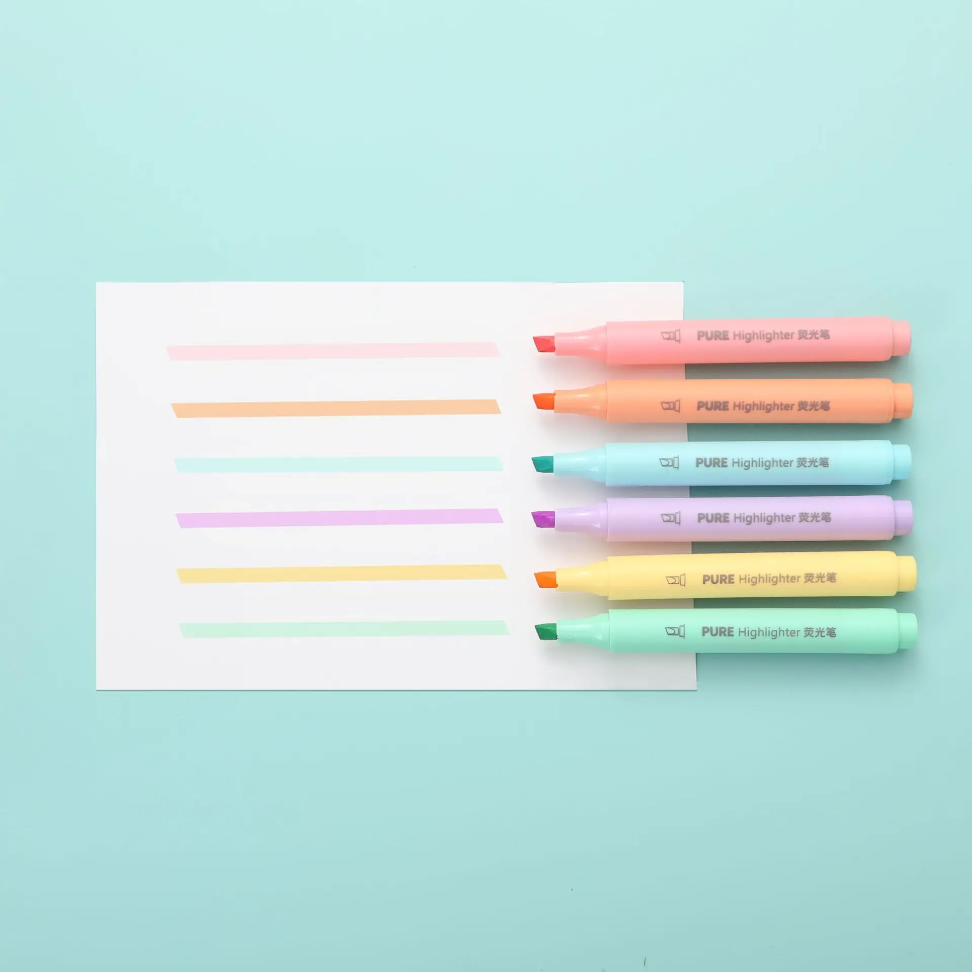 6'lı Set Pastel Renkli Makaron - Pastel Highlighter Set Double Ended incelemesi ve fiyatı