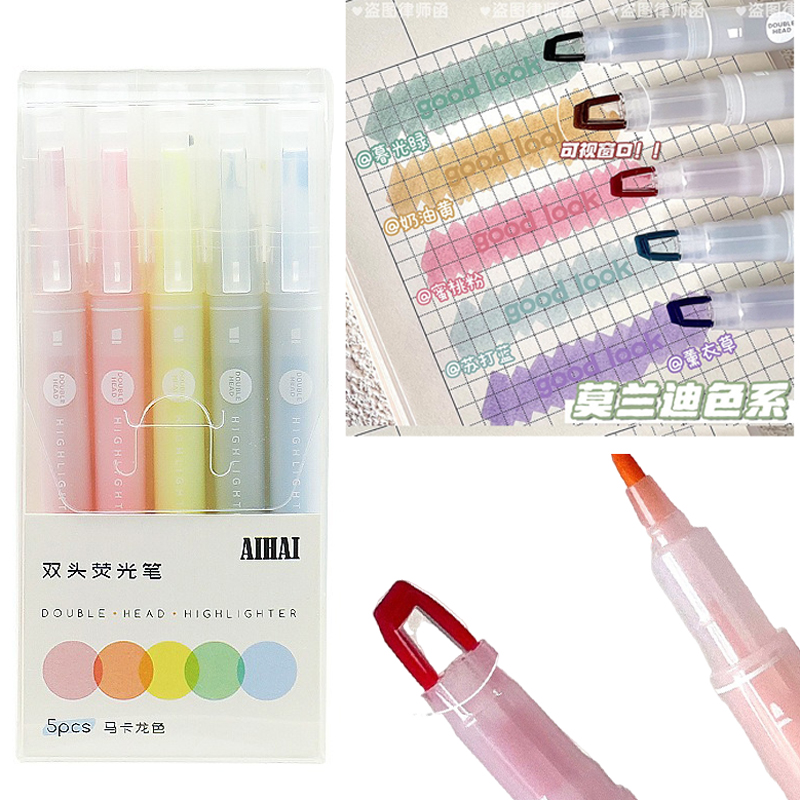 5-25 Renk/Set Çift Benzersiz P - Pastel Highlighter Set Double Ended incelemesi ve fiyatı